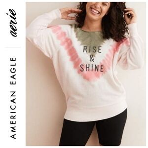 Aerie Rise & Shine Oversized Tie Dye Sweater